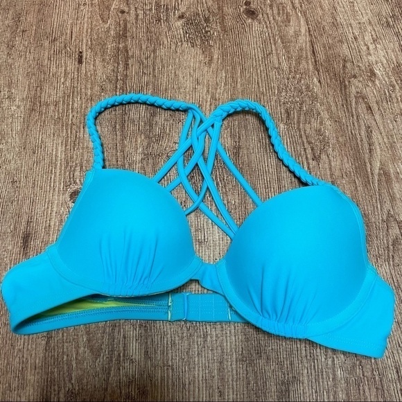Aerie Bridget Push-up Bikini Top Turquoise - Picture 1 of 4